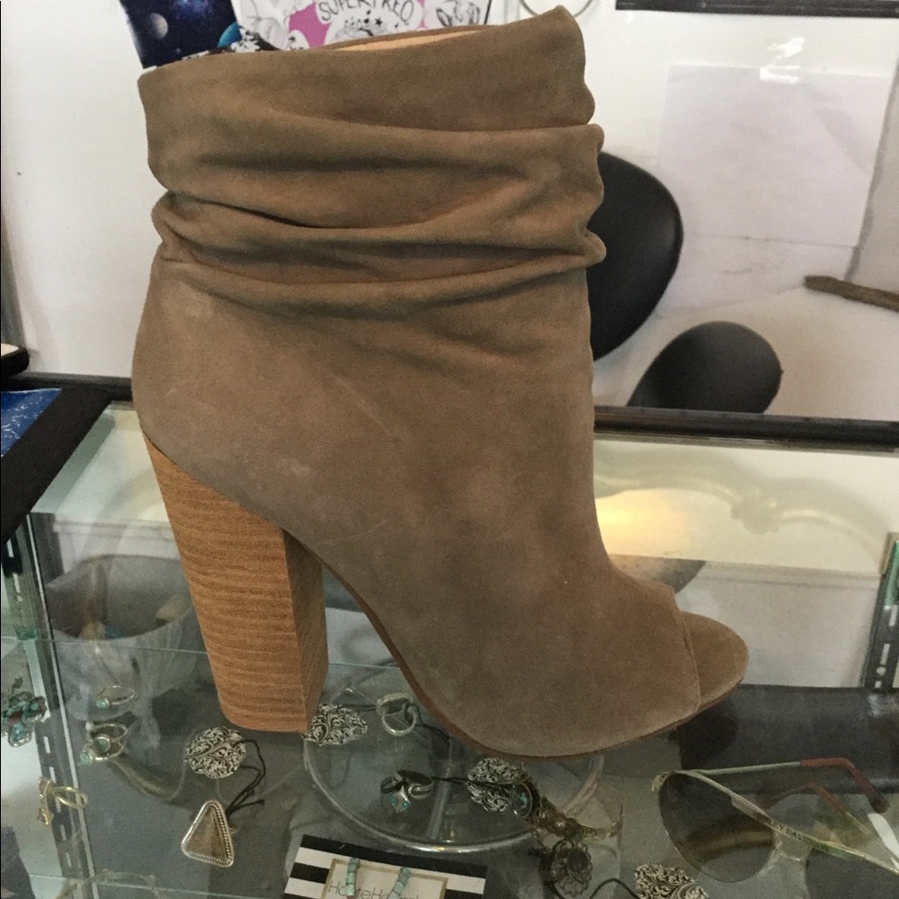 Chinese laundry open toe booties